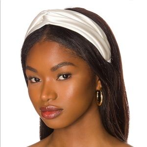 Jennifer Behr Twist Headband in Cream